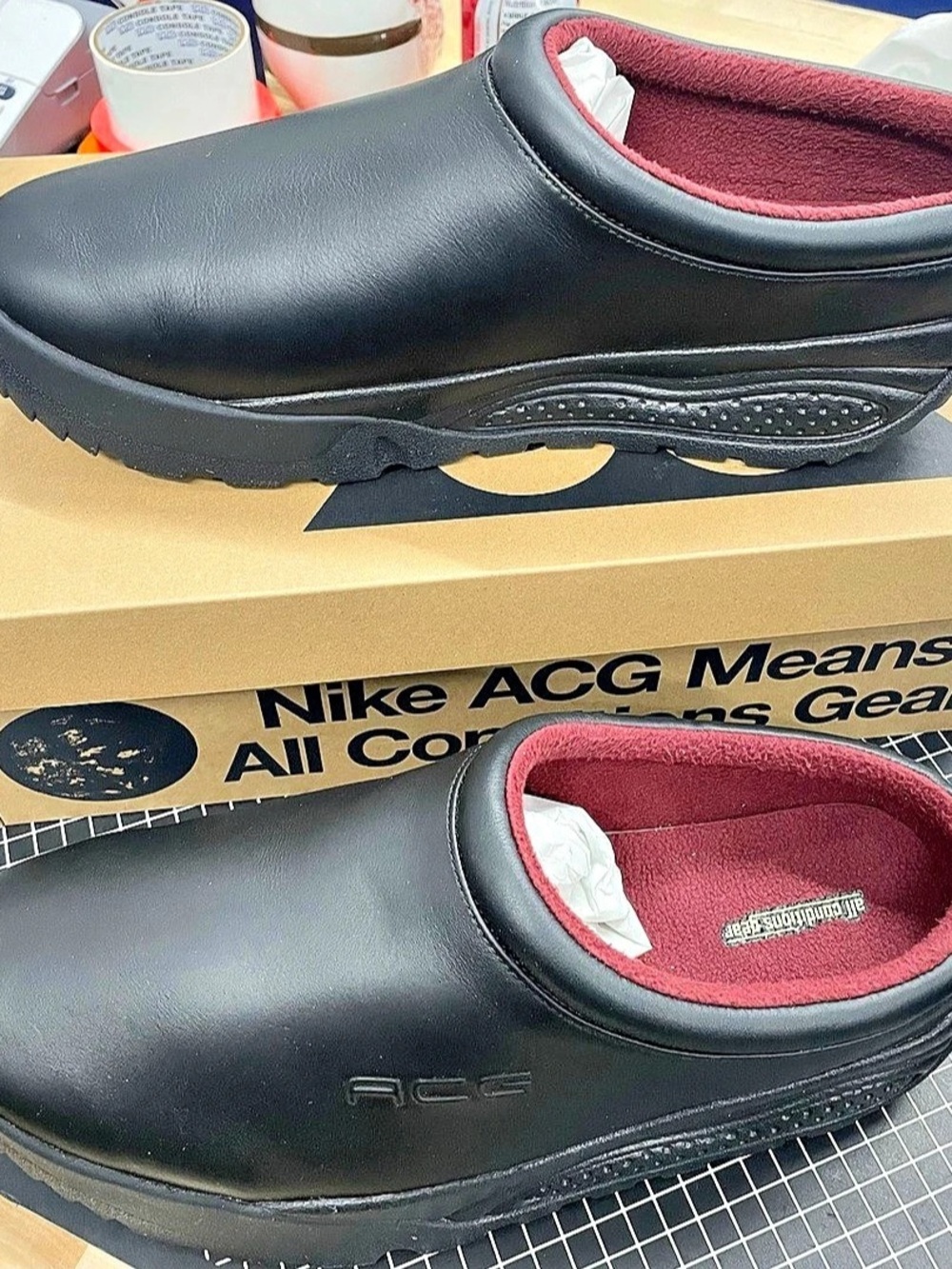 Nike ACG Air Moc Black Slip-On Boots US 13 NWT